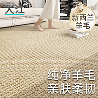 DAJIANG 大江 地毯客厅轻奢高级感免洗沙发茶几毯羊毛床边毯3×2m
