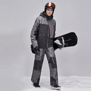 DESCENTE迪桑特 X KAZUKI KURAISHI联名 男女款专业滑雪服 浅灰色-LG XL (180/100A)