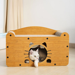 梵都宠舍 猫抓板双层不掉屑高密度瓦楞纸猫窝猫别墅立式猫窝猫抓板