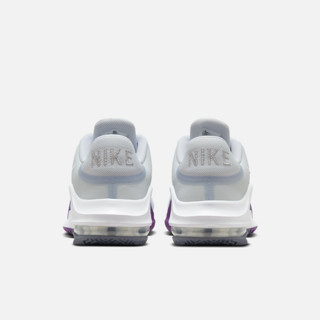 NIKE 耐克 Air Max Impact 4 男子篮球鞋 DM1124-010 足球灰/白色/微葡萄紫/灰紫/浅碳色/沙堆白 38