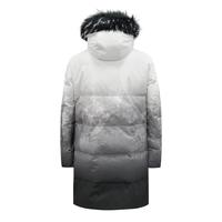 雪中飞 SNOWFLYING【貉子毛领】羽绒服男中长款连帽鹅绒服保暖外套
