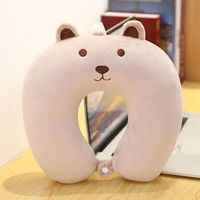 可调式斜颈矫正器小婴儿童宝宝斜颈歪脖颈托治歪头纠正偏头 u型枕 粉兔 31*31*8