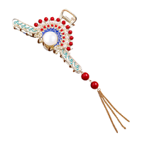 达福芮 DFR珍珠流苏抓夹高级感发夹夏季后脑勺盘发头饰夹子头饰发卡