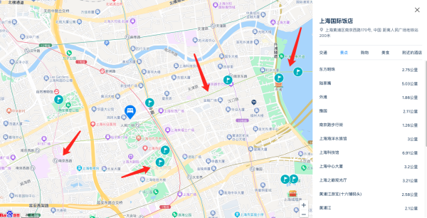 市中心的传奇酒店!黄河路真顶流,腔调没得说!上海国际饭店 高级大床房1晚套餐(含双早+双人下午茶含蝴蝶酥+繁花实景地讲解)
