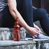 日本KINTO便携杯运动水壶手提塑料WORKOUT BOTTLE树脂冷水杯