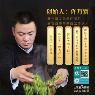 2023新茶安吉白茶宋茗雨前特级散装100g绿茶白茶茶叶