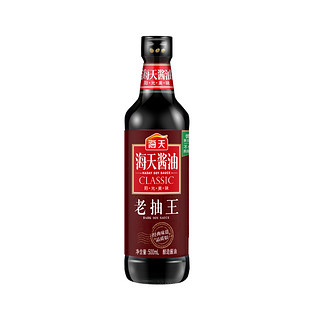 88VIP：海天 老抽王500ml/瓶炒菜红烧肉卤味烧烤火锅上色入味调料家用瓶装