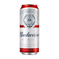 88VIP：Budweiser 百威 啤酒整箱经典醇正红罐拉格450ml*18听无礼袋聚会装