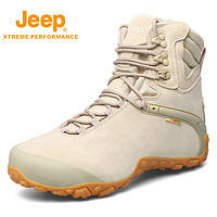 Jeep 吉普 春秋新款防滑耐磨户外登山鞋高帮沙漠马丁徒步靴子91281