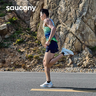 索康尼（SAUCONY）男鞋 24春啡速3竞速跑鞋稳定支撑运动鞋耐磨减震跑步鞋 啡速3/冲金时刻 43/9.5/275mm