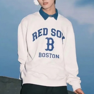 美职棒（MLB）官网 mlb卫衣男 23 学院系列 潮流圆领休闲套头衫男 43CRD/波士顿红袜 奶油色 S