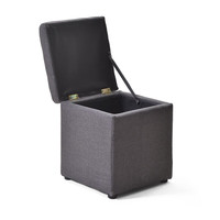 积木部落 jimubuluo 客厅茶几凳子矮凳换鞋凳沙发凳收纳小板凳方凳储物家用凳脚凳椅子 布艺款