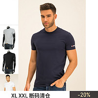 DSQUARED2 D2次方 叁仟良品 纯色百搭男士修身短袖T恤 D9M202430