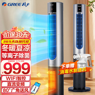 GREE 格力 取暖器家用暖风机电暖器WIFI智控电暖气等离