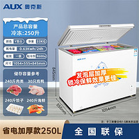 AUX 奥克斯 冷柜小型家用冰柜大容量商用双温立卧式冷冻冷藏柜节能