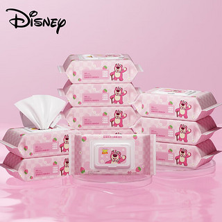 Disney 迪士尼 加大加厚婴手口湿巾 60抽*10包