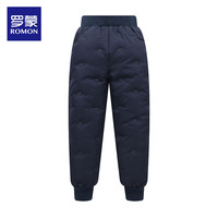 罗蒙儿童羽绒裤女童粉色内胆外穿2024新款冬季加厚保暖裤校服羽绒内胆 中腰羽绒裤 cm
