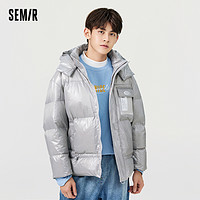 Semir 森马 亮面连帽棉服180/96a