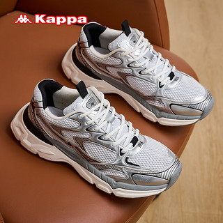                                                                                 卡帕（Kappa）老爹鞋男女同款运动鞋复古休闲鞋 奥运灰 40.5