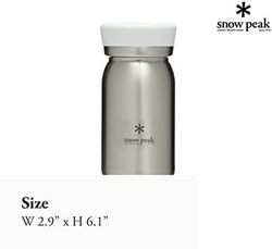 Snow Peak - Ciotola In Acciaio Inox Misura M, Leggera E Impilabile