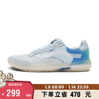 VANS范斯 UltimateWaffle清新蓝色户外运动男鞋女鞋运动鞋 淡蓝色/绿色 34.5