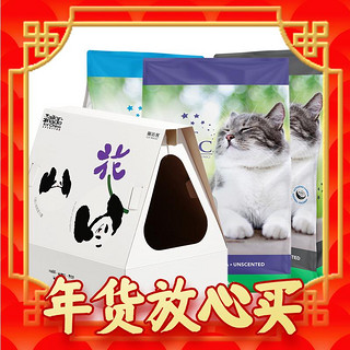 CAT MAGIC 喵洁客 膨润土猫砂 25磅 熊猫花花联名款