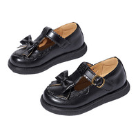 Snoffy 斯纳菲 春秋女童公主鞋儿童皮鞋洛丽塔软底宝宝单鞋真皮