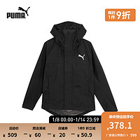 PUMA 彪马 官方 新款男女同款户外实用机能风连帽外套 OUTDOOR 683477 黑色-01 L(180/100A)