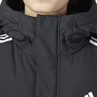 阿迪达斯 （adidas） 男装服 2024春季时尚潮流运动服户外防风保暖外套上衣 黑色/新到款/特殊尺码/ S(175/92A)