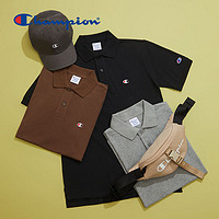 Champion 冠军官网夏季新款刺绣小C LOGO纯棉短袖POLO衫