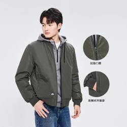 GIORDANO 佐丹奴 秋冬男式外套棒球领棉衣休闲运动飞行员夹克外套男款