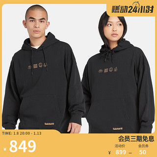 添柏岚（Timberland）【新年款】男女款连帽卫衣24A6UM2 A6UM2001/黑色 XXL