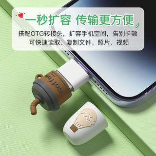  U&H 大容量 U盘 TypeC转接头  浆果猫咪粉 16GB