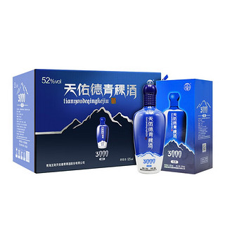 天佑德 海拔3000 青稞酒 清香型白酒 52度 500ml*6整箱装