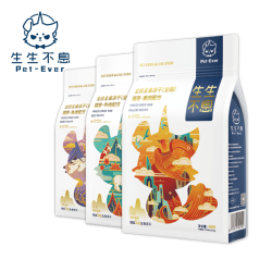 生生不息 主食冻干宠物猫粮生骨肉全阶段成幼猫美毛3包组合1.2kg