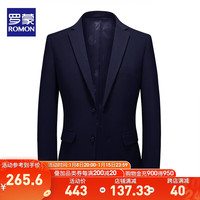 罗蒙（ROMON）男士休闲西服冬百搭商务工装单西外套中青年西装男 1F032906藏青 190
