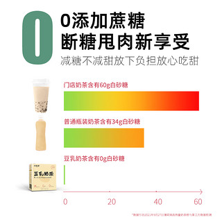 谷初源豆乳茶奶茶粉农科院原味无糖精手摇速溶冲饮小袋装下午茶