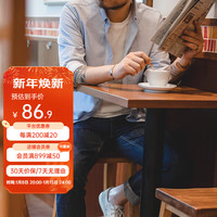马登 MADEN工装 复古牛津纺衬衫休闲百搭长袖衬衣男亲肤磨毛纯棉打底衫秋 浅蓝色 M