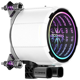 TCOMAS 钛钽SJ-A100 360WH 无限镜一体式水冷CPU散热器 ARGB冷头光效 多平台支持LGA1700