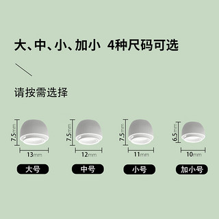 MasentEk 美讯 ES10耳机帽耳塞套头 适用苹果airpods pro 1/2一二代蓝牙配件 原硅胶帽软塞运动 装中中小 中号 2 对 + 小号 1 对 = 3 对