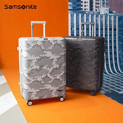 Samsonite 新秀丽 2023年新款 MK X SAMSONITE联名款拉杆箱行李箱 25英寸 QT0 白色