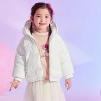  迷你巴拉 MINI BALA 巴拉儿童连帽短款羽绒服外套冬季保暖