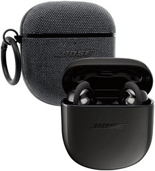 Bose QuietComfort Earbuds II 套装带便携包的纺织外壳，黑色