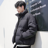 加厚羽绒服男潮牌短款保暖轻薄款面包服美式立领三防外套