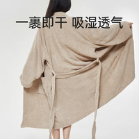 优调菠萝纹浴袍女吸水速干珊瑚绒浴巾裹巾大人秋冬浴衣睡袍浴衣男