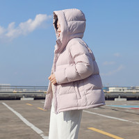 若宿/UCUB95白鸭绒羽绒服女生短款冬季爆加厚小个子面包外套