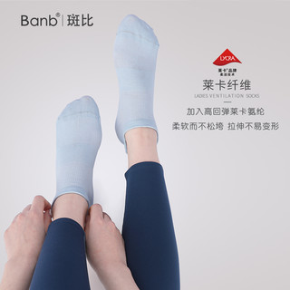 Bb/斑比女士船袜夏季薄款棉透气防掉跟短袜隐形春秋四季成人女袜