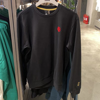 阿迪达斯 (adidas)卫衣男装2024春季运动服CNY曼联足球圆领套头衫 IP9184黑色新年款 L
