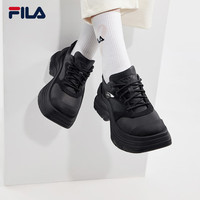 FILA 斐乐女鞋DIVA运动鞋2024春增高休闲老爹鞋 黑-BK 36.5