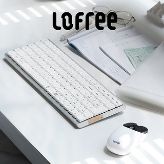 洛斐（LOFREE）小顺OE919矮轴键盘100键有线蓝牙双模矮轴机械键盘铝合金机身 银色幽灵 银色幽灵-100键